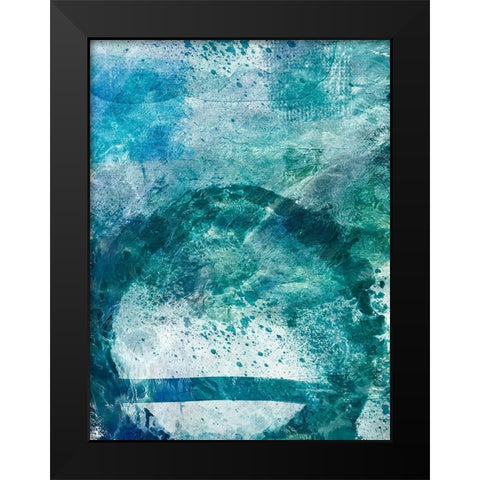 Distressed Ocean 1 Black Modern Wood Framed Art Print by Prime, Marcus