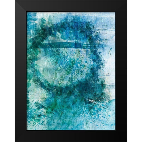 Distressed Ocean 2 Black Modern Wood Framed Art Print by Prime, Marcus