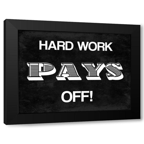 Pays Off Black Modern Wood Framed Art Print with Double Matting by Prime, Marcus