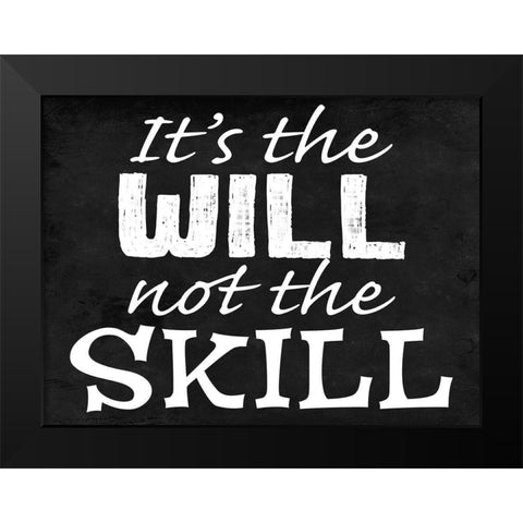 Will Skill 2 Black Modern Wood Framed Art Print by Prime, Marcus
