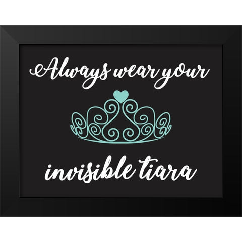 Tiara Always Black Modern Wood Framed Art Print by Prime, Marcus