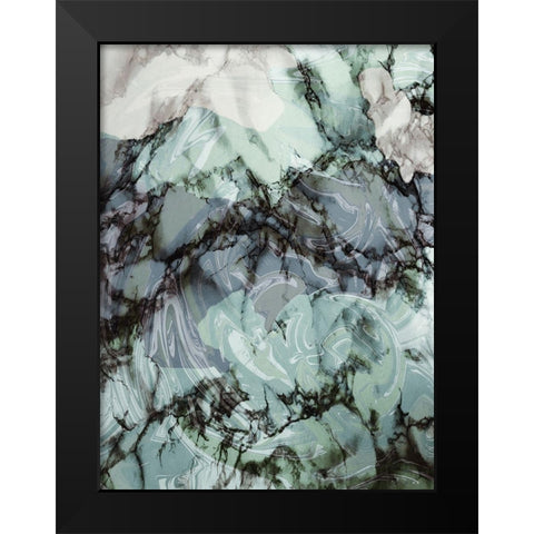 Evolutionary 1 Black Modern Wood Framed Art Print by Prime, Marcus