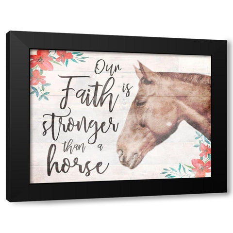 Strong Faith 1 Black Modern Wood Framed Art Print by Prime, Marcus