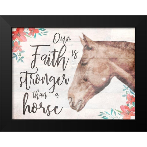 Strong Faith 1 Black Modern Wood Framed Art Print by Prime, Marcus