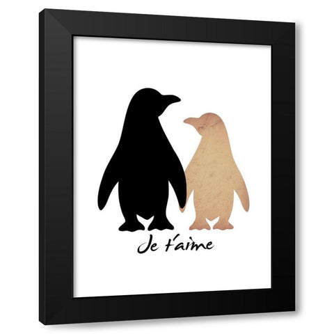 Love Birds 1 Black Modern Wood Framed Art Print with Double Matting by Prime, Marcus
