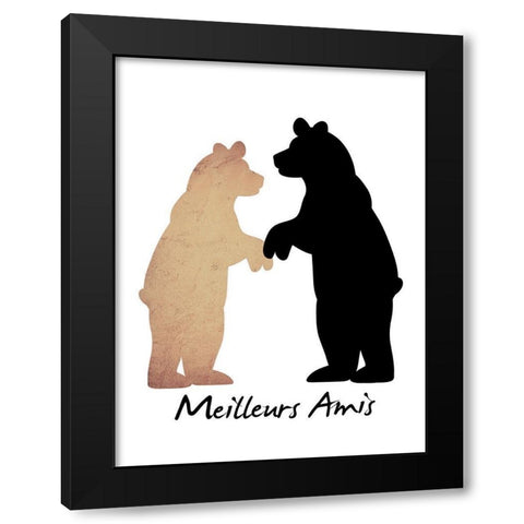 Best Friends 1 Black Modern Wood Framed Art Print by Prime, Marcus