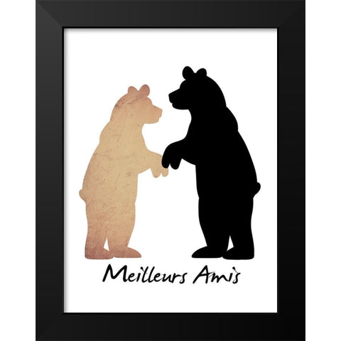 Best Friends 1 Black Modern Wood Framed Art Print by Prime, Marcus