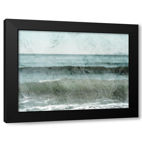 Distressed Ocean 1 Black Modern Wood Framed Art Print with Double Matting by Prime, Marcus