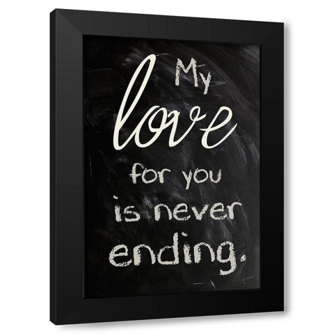 Never Ending 1 Black Modern Wood Framed Art Print with Double Matting by Prime, Marcus