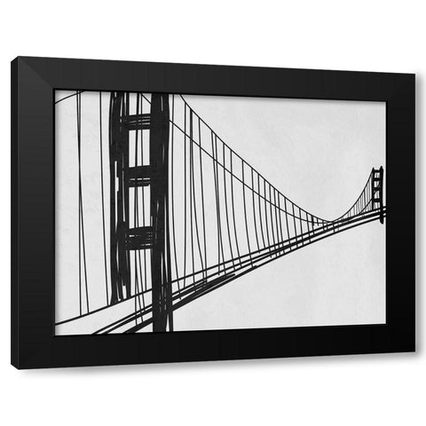 Bridge Heights Black Modern Wood Framed Art Print by Prime, Marcus