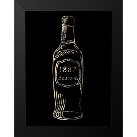 1887 Bourbon Black Modern Wood Framed Art Print by Prime, Marcus