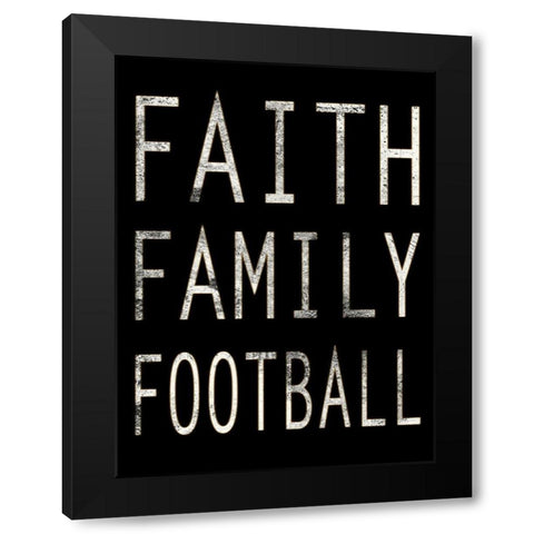 Sporty Faith 1 Black Modern Wood Framed Art Print with Double Matting by Prime, Marcus
