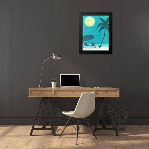 Coastal Fun 4 Black Modern Wood Framed Art Print by Prime, Marcus