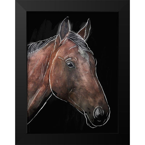 Illustrated Spirit 1 Black Modern Wood Framed Art Print by Prime, Marcus