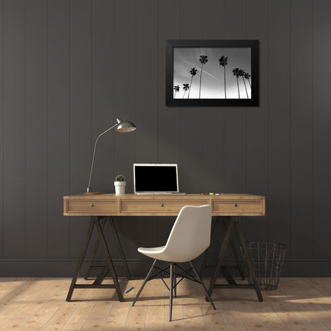 Passerby Palms Black Modern Wood Framed Art Print by Prime, Marcus