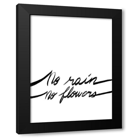 No Rain Black Modern Wood Framed Art Print by Prime, Marcus