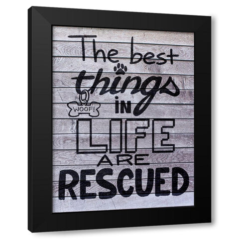 Rescued Love 1 Black Modern Wood Framed Art Print by Prime, Marcus