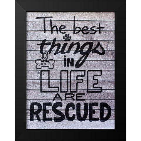 Rescued Love 1 Black Modern Wood Framed Art Print by Prime, Marcus