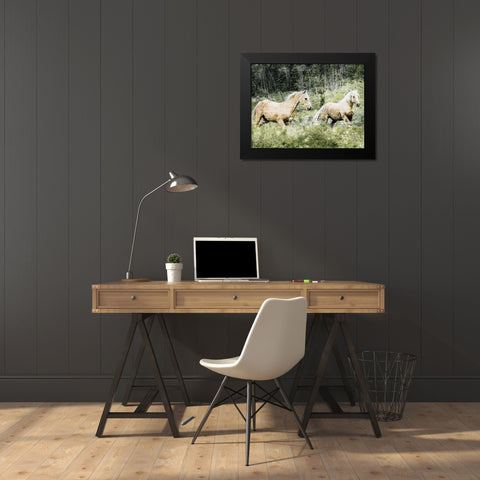 Free Spirits 2 Black Modern Wood Framed Art Print by Prime, Marcus