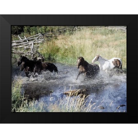 River Roads 1 Black Modern Wood Framed Art Print by Prime, Marcus