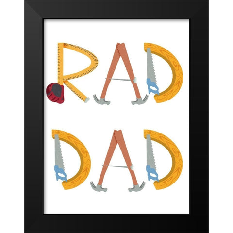 Rad Dad 1 Black Modern Wood Framed Art Print by Prime, Marcus