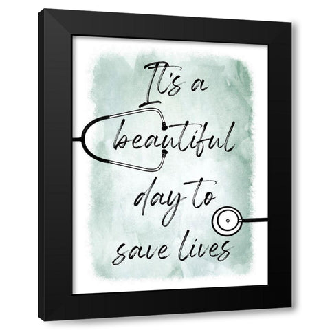 Saving Lives 1 Black Modern Wood Framed Art Print with Double Matting by Prime, Marcus