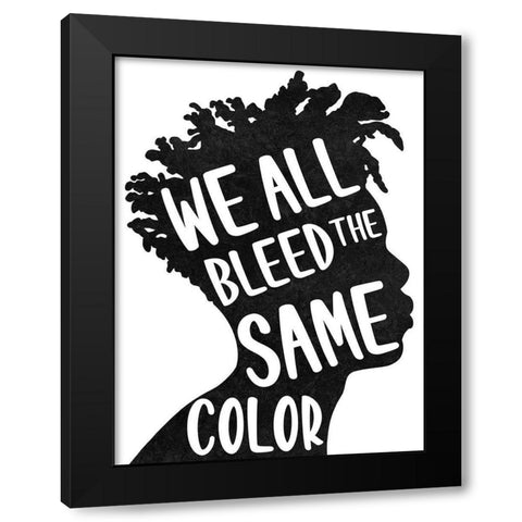 Color Equality 1 Black Modern Wood Framed Art Print by Prime, Marcus