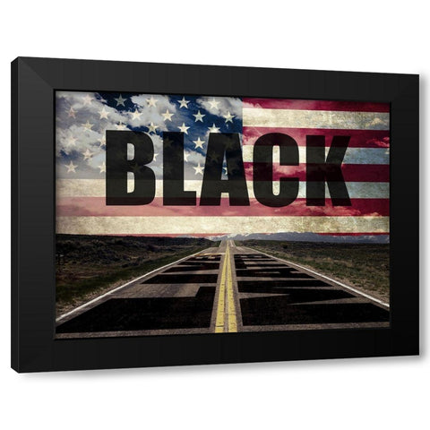 Road to Freedom Black Modern Wood Framed Art Print with Double Matting by Prime, Marcus