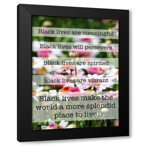 Splendid Lives 1 Black Modern Wood Framed Art Print with Double Matting by Prime, Marcus