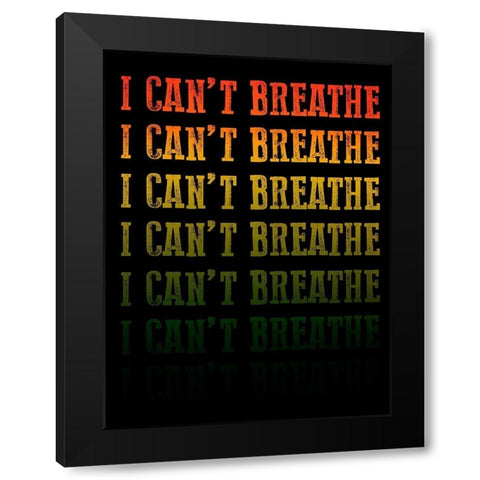 Cant Breathe 1 Black Modern Wood Framed Art Print with Double Matting by Prime, Marcus
