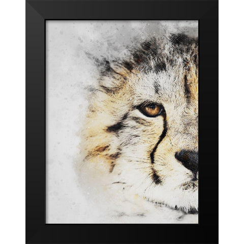 Winters Gaze Black Modern Wood Framed Art Print by Prime, Marcus