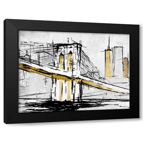 City Of Gold 1 Black Modern Wood Framed Art Print with Double Matting by Prime, Marcus