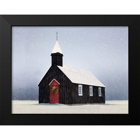 Winter Heaven 1 Black Modern Wood Framed Art Print by Prime, Marcus