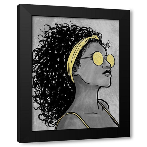 Fierce 1 Black Modern Wood Framed Art Print with Double Matting by Prime, Marcus