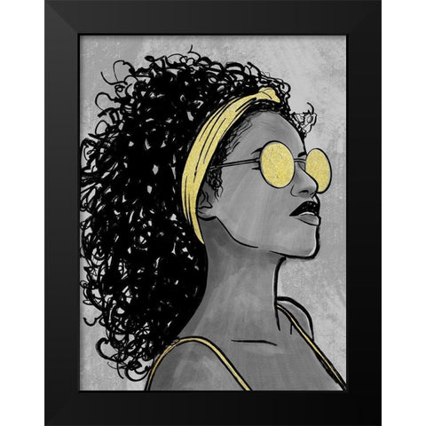 Fierce 1 Black Modern Wood Framed Art Print by Prime, Marcus