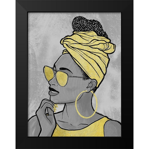 Fierce 2 Black Modern Wood Framed Art Print by Prime, Marcus