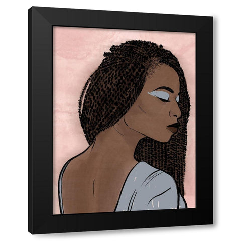 Fierce Fashion 1 Black Modern Wood Framed Art Print by Prime, Marcus