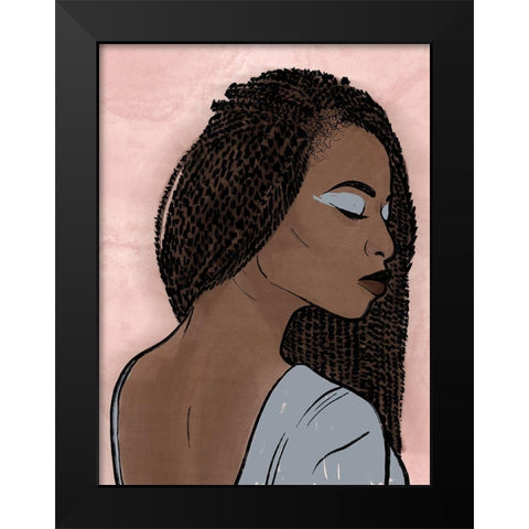 Fierce Fashion 1 Black Modern Wood Framed Art Print by Prime, Marcus