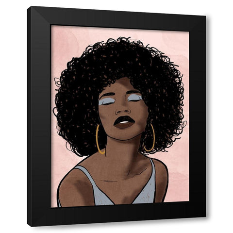 Fierce Fashion 2 Black Modern Wood Framed Art Print with Double Matting by Prime, Marcus
