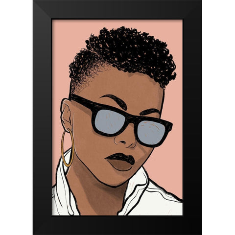 Fashion Royalty 1 Black Modern Wood Framed Art Print by Prime, Marcus