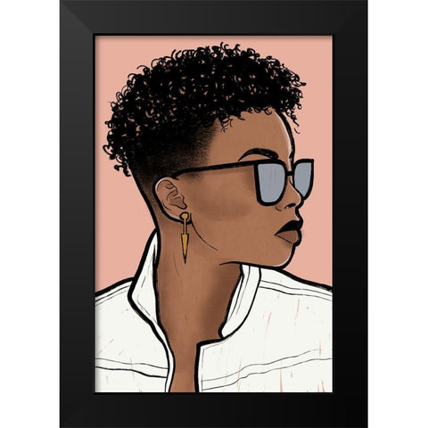 Fashion Royalty 2 Black Modern Wood Framed Art Print by Prime, Marcus