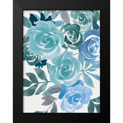 Floral Growth 2 Black Modern Wood Framed Art Print by Prime, Marcus