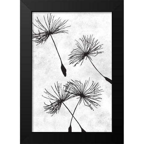 Dandelion Flight 1 Black Modern Wood Framed Art Print by Prime, Marcus