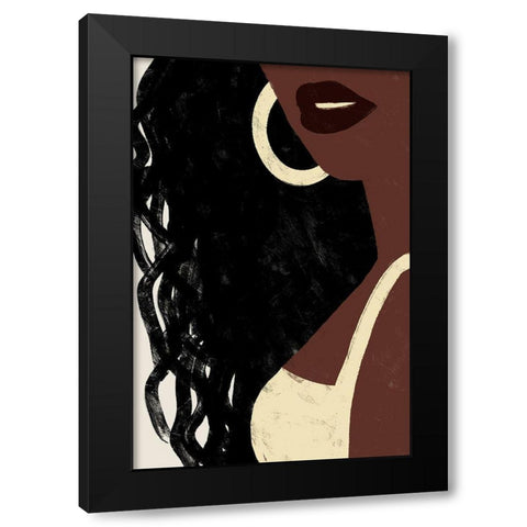 Black Goddess Black Modern Wood Framed Art Print by Prime, Marcus