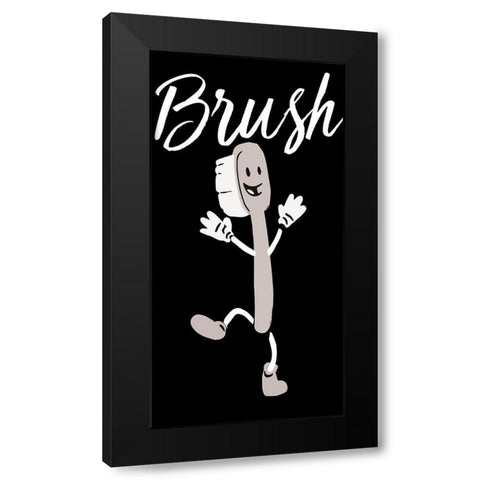 Brush Dance 2 Black Modern Wood Framed Art Print by Prime, Marcus