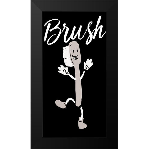 Brush Dance 2 Black Modern Wood Framed Art Print by Prime, Marcus