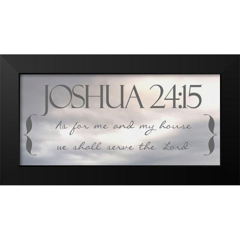 Heavenly Joshua Black Modern Wood Framed Art Print by Prime, Marcus