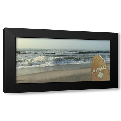 Watchful Lifeguard 1 Black Modern Wood Framed Art Print with Double Matting by Prime, Marcus