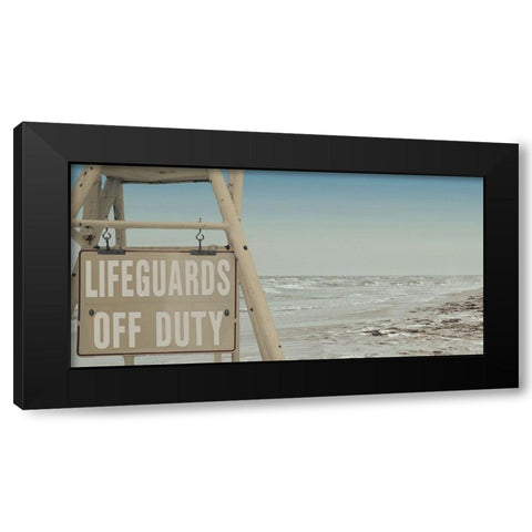 Watchful Lifeguard 2 Black Modern Wood Framed Art Print by Prime, Marcus
