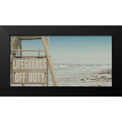 Watchful Lifeguard 2 Black Modern Wood Framed Art Print by Prime, Marcus